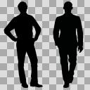 男性のシルエット②