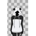 フリー立ち絵：パンダパーカー