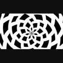 トランジション 四角001 白 花
