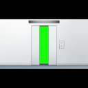 エレベーターの扉が開く（外・GB）