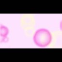 丸いボケがふわふわと動く