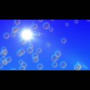 青空にしゃぼん玉