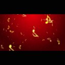 キラキラ音符が舞うクリスマスな背景素材 ニコニ コモンズ