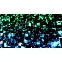 かっこいいサイバー空間な背景画像 青 緑２色グラデーション ニコニ コモンズ