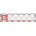 犬猫にくきゅう テロップ素材（ピンク）