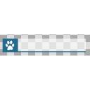 犬猫にくきゅう テロップ素材（あお）