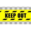 KEEP OUTテープ(要画像ループ)