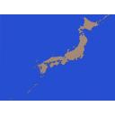震度地図（茶）
