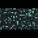 四角のLEDライト　グラフィックのループ背景素材