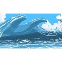 不安定な夏の海