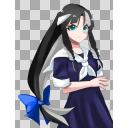 【フリー立ち絵】シャチモチーフの女の子