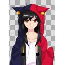 【フリー立ち絵】猫耳パーカーの少女