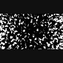 【効果素材・動画素材】砕ける　破片　飛び散る　粉砕　爆破　パーティクル　白黒