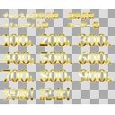 チャンネル・コミュニティなどの登録者数突破＆記念テロップ＜100～900人＞【透過素材】