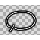 丸い手描きふきだし【PNG】