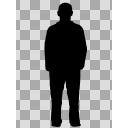 男性のシルエット4