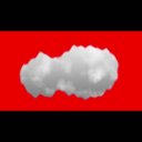 水たまりのみ（曇り空）