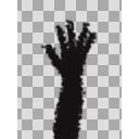 黒い手のような影2