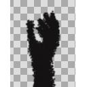 黒い手のような影4