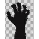 黒い手のような影5