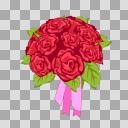 バラのブーケ花束のイラスト フリー素材あそび ニコニ コモンズ