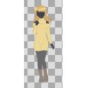女性04_シルエット_全身