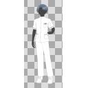 男性看護師01_シルエット_全身