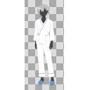 男性患者01_シルエット_全身