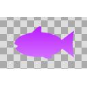 魚シルエット(紫)