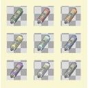 巻物B（和風）9色【透過PNG】