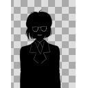 シルエット女性18