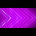 紫色のLEDライト　右矢印アニメーション素材