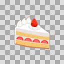 いちごのショートケーキのイラスト フリー素材あそび ニコニ コモンズ