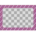 透過png 斜線 星の枠フレーム むらさき ニコニ コモンズ