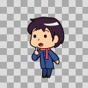 物欲しそうな男性のイラスト フリー素材あそび ニコニ コモンズ