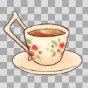 ホットコーヒー 紅茶のイラスト フリー素材あそび ニコニ コモンズ