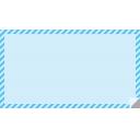 ストライプ枠無地便箋風解説枠水色 16 9 19 1080 影無し ニコニ コモンズ