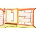 和室 床の間 柔らかい雰囲気のイラスト背景 フリー素材あそび ニコニ コモンズ