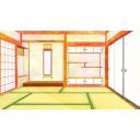 4k画質 和室 床の間 柔らかい雰囲気のイラスト背景 フリー素材あそび ニコニ コモンズ