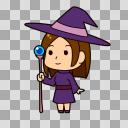 女の魔法使い 魔女の立ち絵イラスト フリー素材あそび ニコニ コモンズ