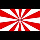 回転集中線ループ（紅白）