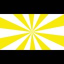 回転集中線ループ（白黄色）