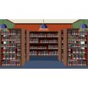  【イラスト部屋背景】図書館