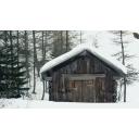 イラスト風背景素材 冬の山小屋 ニコニ コモンズ