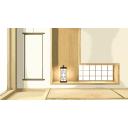 【イラスト風背景素材】和室 　その２