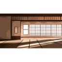 【イラスト風背景素材】和室 　その５