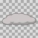 雨雲のイラスト【フリー素材あそび】