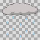 雨と雨雲のイラスト フリー素材あそび ニコニ コモンズ