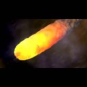 CGの隕石アニメーション　その４