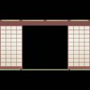 障子が開くアニメーション